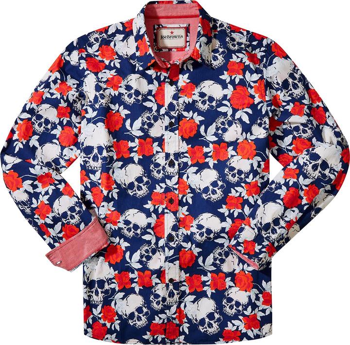 Joe Browns Rose Skull Print Long Sleeve Shirt