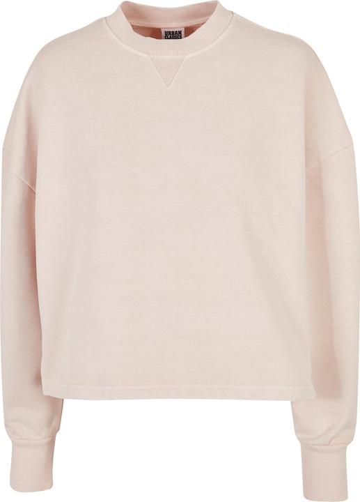 Urban Classics Ladies Heavy Terry Garment Dye Crewneck - 19387