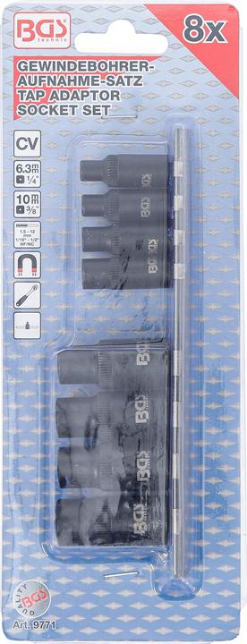 Immagine prodotto BGS Set di portamaschi 6,3 mm (1/4") / 10 mm (3/8") 8 pezzi.