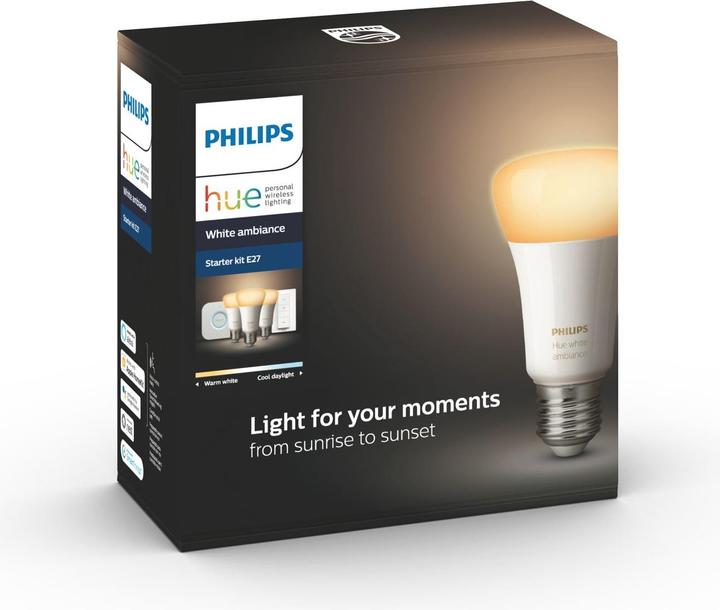 Immagine prodotto Philips Tonalità Bianco Ambiente BT (E27, 8.50 W, 806 lm, 3 x, F)