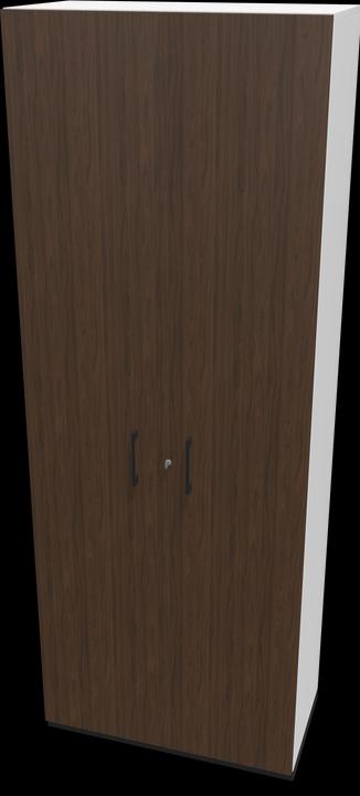 Black, Walnut decor dark with structure, White