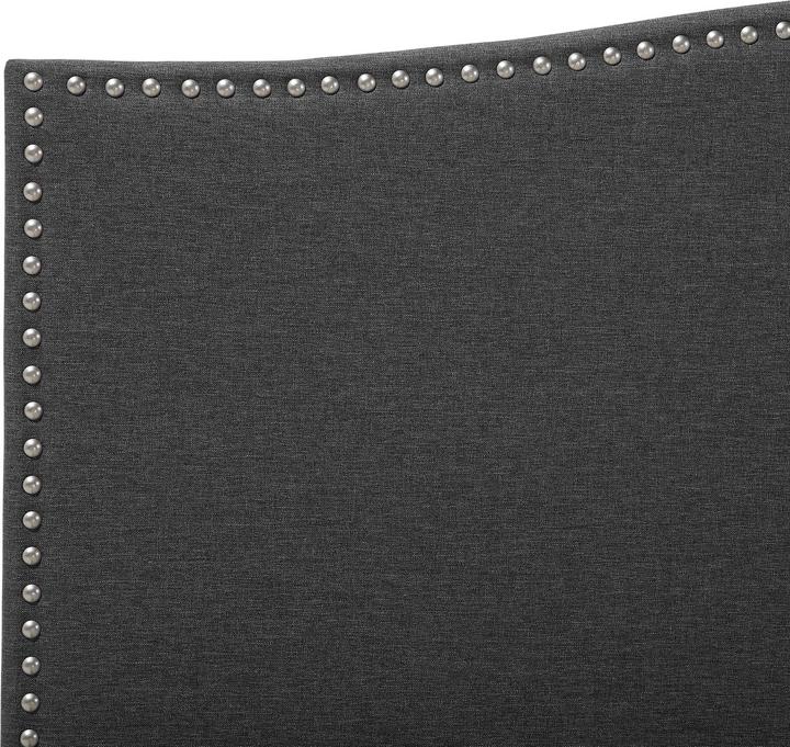 Immagine prodotto Beliani Letto imbottito look lino grigio a doghe 180 x 200 cm MONTPELLIER (180 x 200 cm)