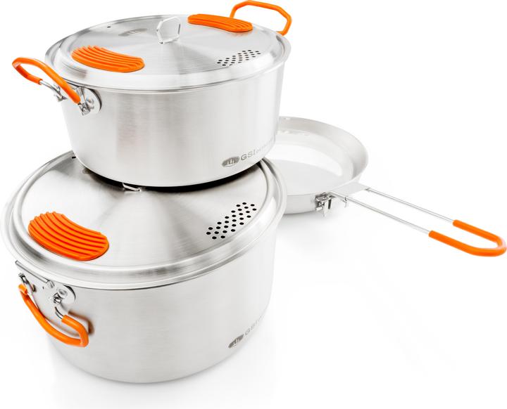 Actual product image GSI Glacier Stainless Base Camper Medium Cookware