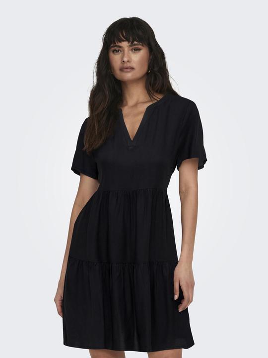 Produktbild Only V-Ausschnitt Kleid mit kurzen Ärmeln Kleid (XL)