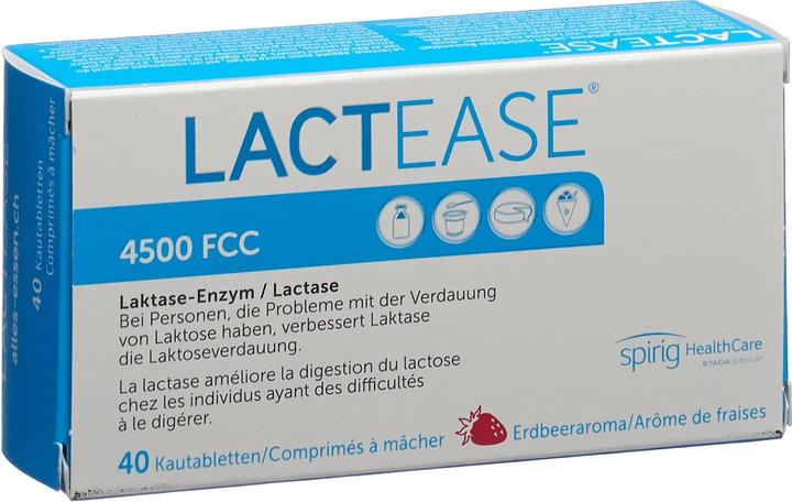 Produktbild Lactease LactoseEnzym 4500 (40 Stück, Tabletten, 40 g)