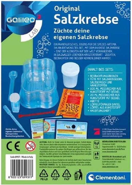 Actual product image Clementoni Galileo: This is how you grow sea monkeys