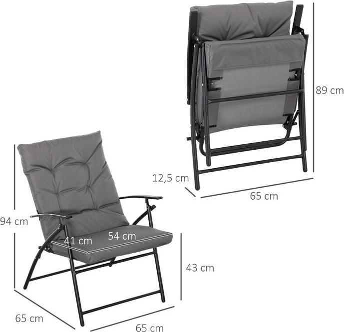 Immagine prodotto Swisshandel24 Campingstuhl faltbarer Gartenstuhl mit Metallrahmen für Pool, Strand Grau