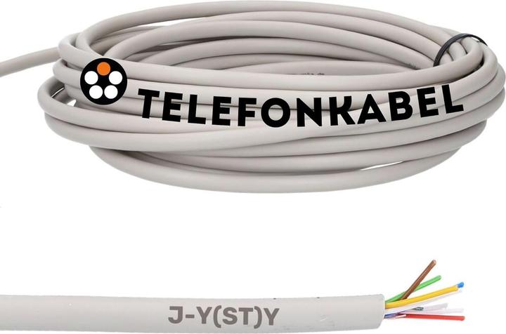 Produktbild Lapp 10 Meter 1591303 Telefonkabel 4x2x0,6 mm J-Y(ST) Y Telefonleitung 4x2x0,6 geschirmt I Fernmelde
