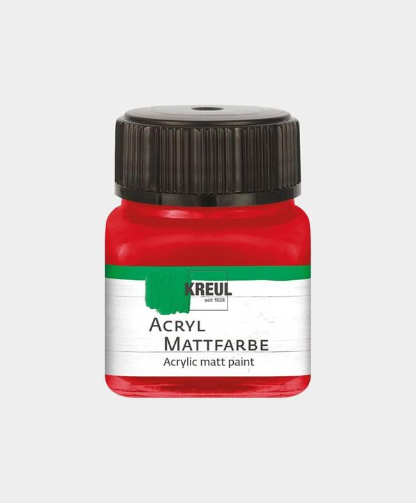 Actual product image Kreul Acrylic matt paint, 20 ml (Dark red, 20 ml)