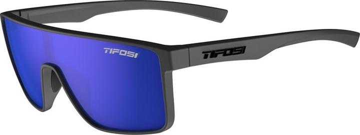 Image du produit Tifosi Lunettes SANCTUM mattes Gunmetal (1 verre bleu cobalt, 11,2 % de transmission de la lumière) (Mat Gunmetal, Gris fumé Vert Flash)