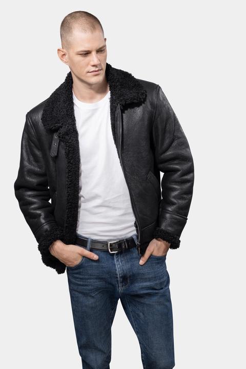 Produktbild Göttig Lammfell Aviator B3 Lederjacke (XL)