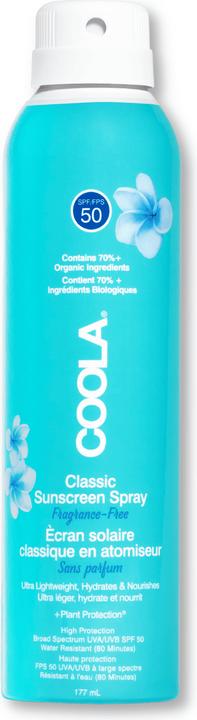 Coola Suncare Classic Spray Fragrance Free (Sonnenspray, SPF 50, 177 ml, 177 g)