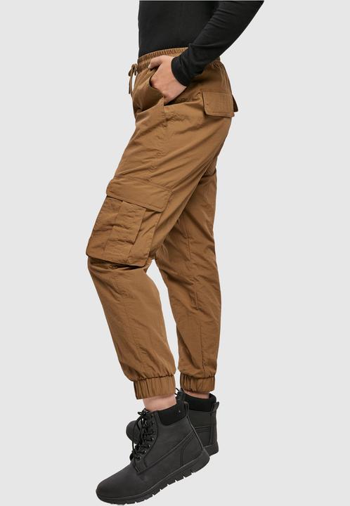 Actual product image Urban Classics Ladies High Waist Crinkle Nylon Cargo Pants (M)