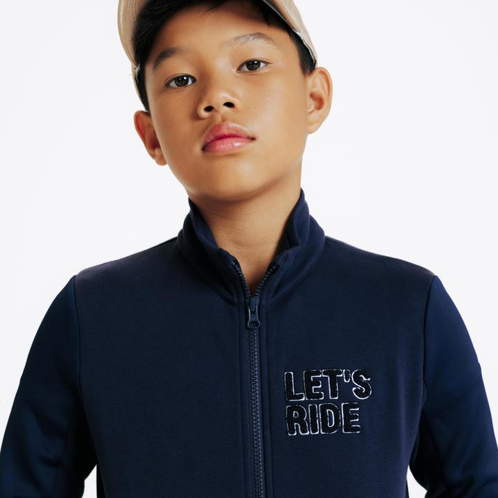 Produktbild Fouganza Reit-Sweatjacke 500 Kinder marineblau (6, 7, 8)