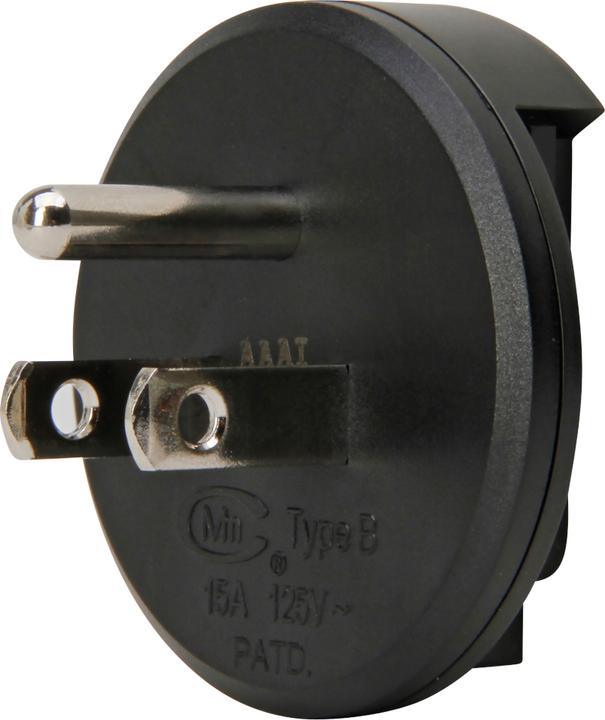 Actual product image Kopp Travel plug USA, black