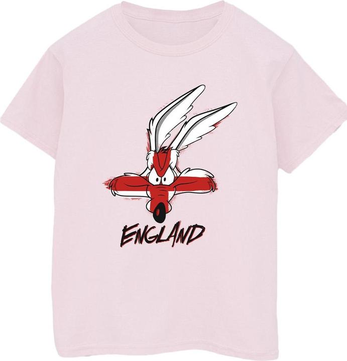 Actual product image Looney Tunes Mens Coyote England Face T-Shirt (L)