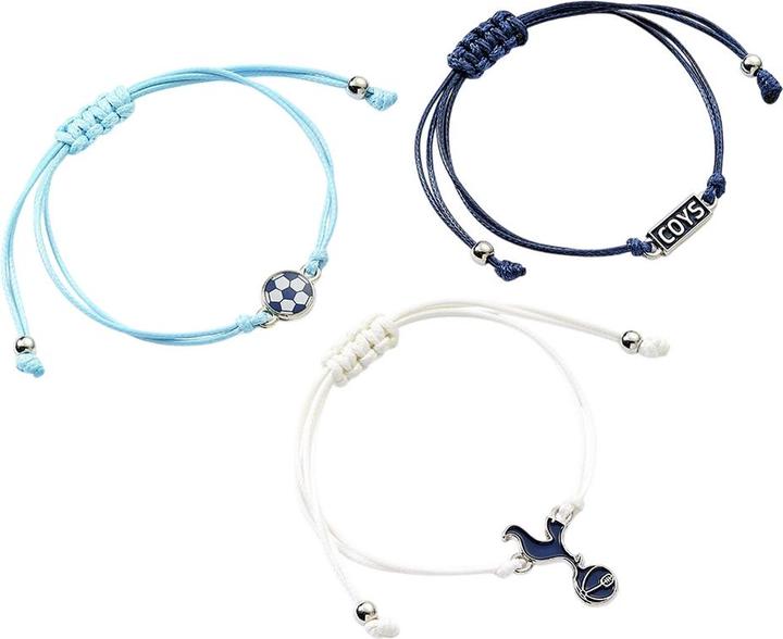 Produktbild Tottenham Hotspur FC Armband Freundschaft 3erPack Set Stoff (100% synthetisches Material)