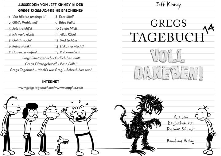 Immagine prodotto Gregs Tagebuch 14 - Voll daneben! (Tedesco, Jeff Kinney., 2019)