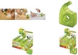 Actual product image tesa ecoLogo Easy Cut hand dispenser, green, in counter display