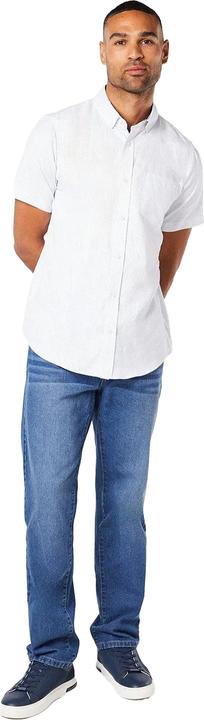 Actual product image Universal Textiles Mens Herringbone Short-Sleeved Shirt (L)