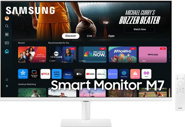 Samsung Slimme monitor M7 LS32DM703UUXEN (3840 x 2160 Pixels, 32")