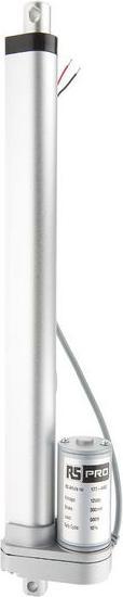 Produktbild Rs Pro Zylinder, Elektrisch betätigt, 300mm, 3.5A, 12VDC, 500N, 14.6mm/s, IP54