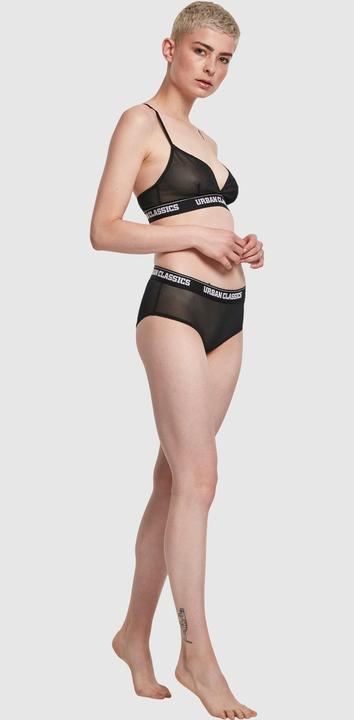 Actual product image Urban Classics Ladies Triangle Tech Mesh Logo Bra (M)