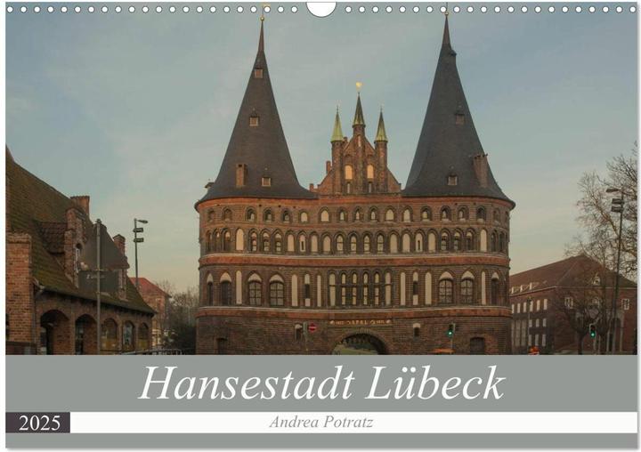 Produktbild Hansestadt Lübeck (Wandkalender 2025 DIN A3 quer), Monatskalender (A3, Deutsch)