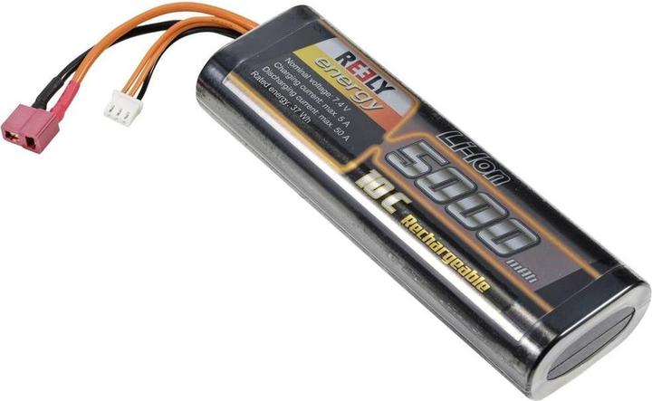 Actual product image Reely Model making battery pack (LiIon) 7.4 V 5000 mAh Number of cells: 2 10 C Hardcase T-S (7.40 V, 5000 mAh)