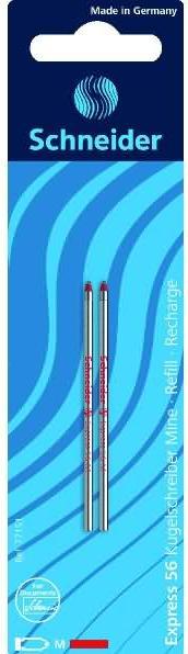 Actual product image Schneider Lead Express 56 M red 2 pcs. (Refill unit, Red, 0.70 mm)