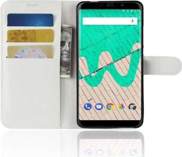 Actual product image MU Classic Litchi Leather Bookcover Series (Wiko View Max)