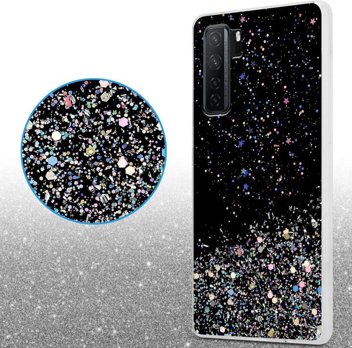 Produktbild Cadorabo TPU Hülle für Huawei P40 LITE 5G / NOVA 7 SE mit Glitzer (Huawei Nova 7 SE, Huawei P40 Lite 5G)