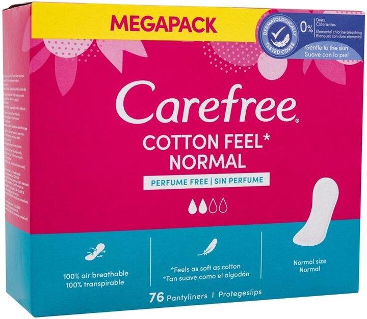 Carefree Cotton liners with cotton extract (L) (1 x, Panty liners)
