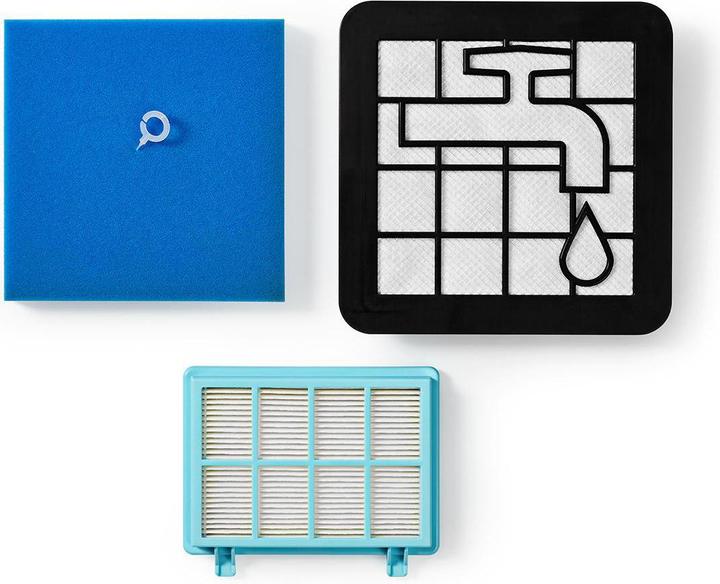 Actual product image Nedis HEPA Filter Set Replacement for: Philips FC8010/01 / FC9331/09 / FC9332/09 Black/White White/Black
