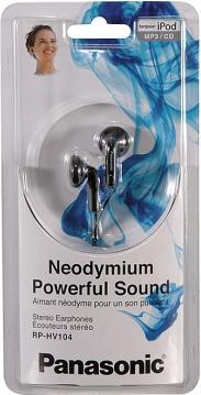 Actual product image Panasonic RP-HV104 Headphones Black (Cable)