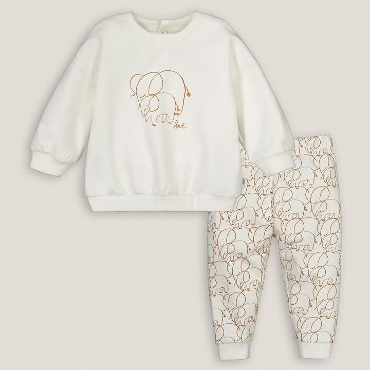La Redoute Collections Set aus Sweatshirt und Joggpants