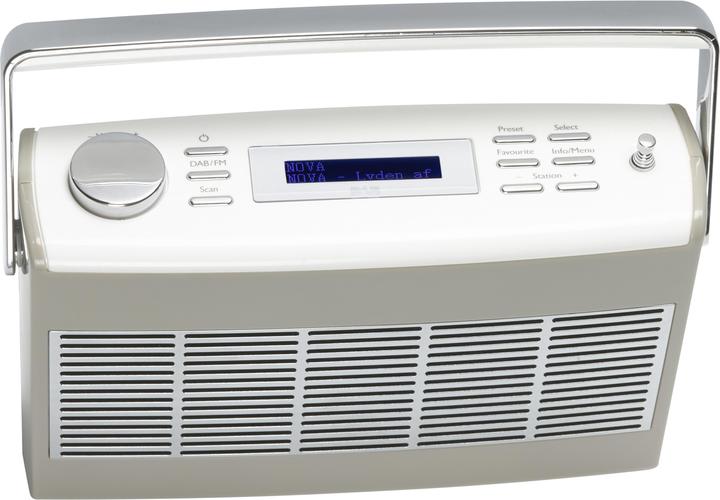 Denver DAB-37GREY Récepteur radio portable numérique gris, blanc (DAB+ DAB, FM)