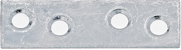 Actual product image GAH Flat connector Length 50 mm Width 14 mm Thickness 1.75 mm Steel sendzimir galvanised Number of (Flat connectors, 100 pcs.)