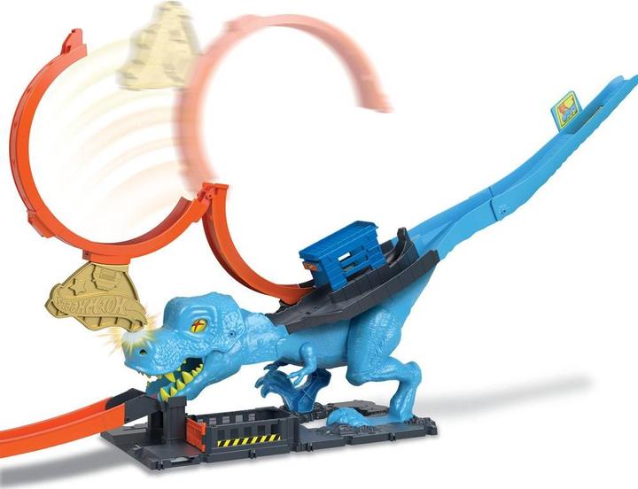 Actual product image Hot Wheels HW City T-Rex Chomp Down TVD