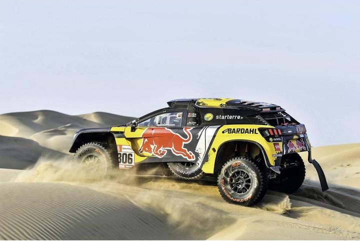 Actual product image Carson 1:16 RC Peug.Rally 3008 DKR LOEB 19 100% (RTR Ready-to-Run)