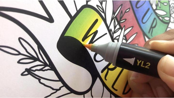 Produktbild Chameleon Aquarellfarbstifte Brushpen Color & Blending Set (Rot, Schwarz, Gelb, Purpur, Orange, Grau, Violett, Blau, Grün, 6 x)