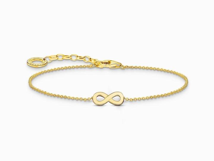 Image du produit Thomas Sabo Bracelet avec pendentif Infinity doré (19 cm, Argent 925)