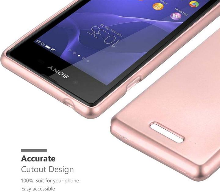 Productafbeelding Cadorabo TPU Matte Metallic hoes (Xperia E3)