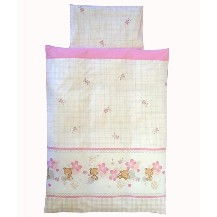 Actual product image Kuli-Muli Bedding Baby Bear pink 100/135 (100 x 135 cm, 40 x 60 cm)