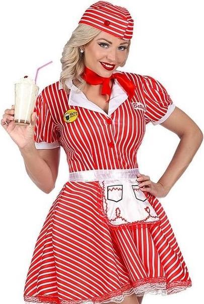 Produktbild Widmann KELLNERIN 50er JAHRE (Kleid mit Petticoat, Schürze, Pin, Halstuch, Haube), M (M)