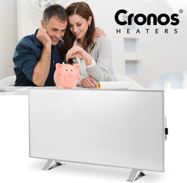 Produktbild Cronos Synthelith Pro CRP-770TWP 770W graue Infrarotheizung mit WiFi und Fernbedienung (770 W)