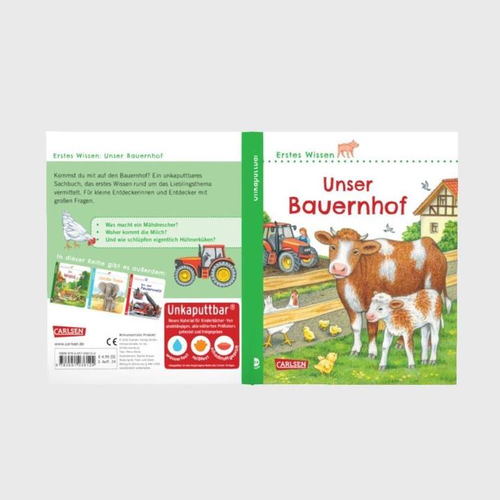 Immagine prodotto Unkaputtbar: Erstes Wissen: Unser Bauernhof (Tedesco, Petra Klose, 2022)