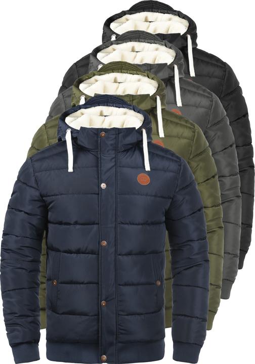 Actual product image Blend Frederico Men's Winter Jacket Outdoor Jacket With Teddy Fleece With Hood (XXL)