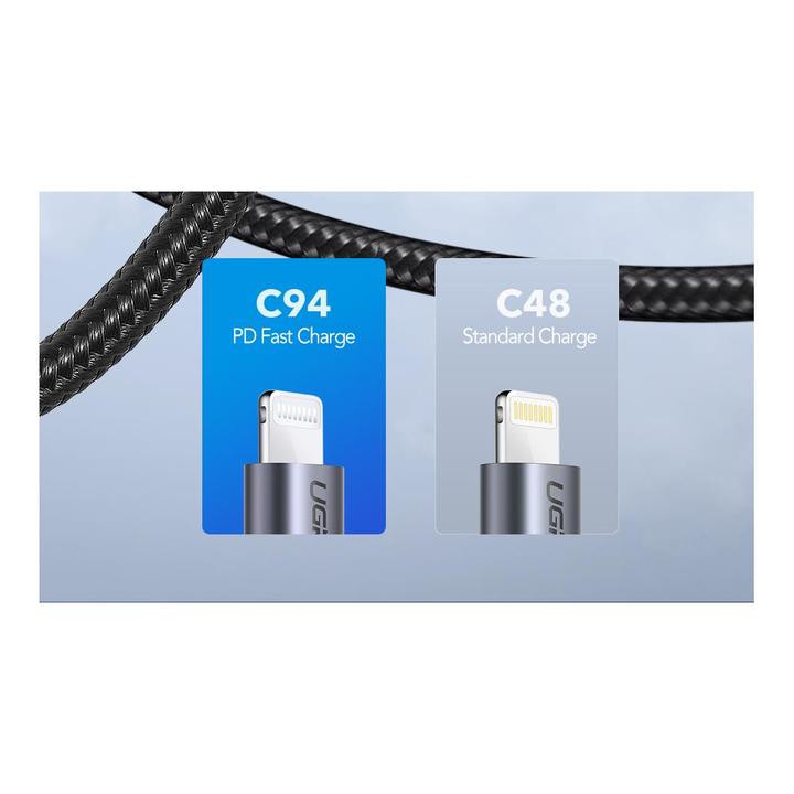 Produktbild Ugreen Lightning zu USB-C 2.0 Kabel (1 m, USB 2.0)