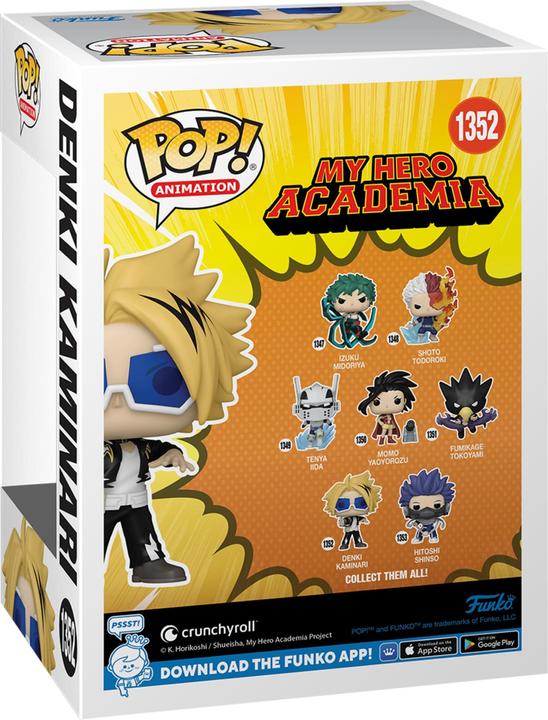 Image du produit Funko My Hero Academia POP! animation figurine vinyle Denki Kaminari 9 cm